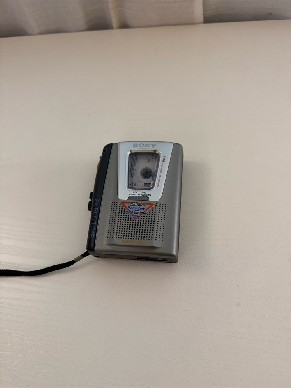 Sony Silver Portable Microcassette Voice Recorder tape player